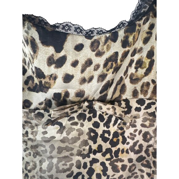 2/$30 ZARA Large Leopard Print Lace Trim Top - Picture 5 of 13